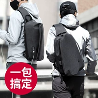 Вместительная и большая спортивная нагрудная сумка, сумка на одно плечо, школьный рюкзак, сумка через плечо, шоппер для отдыха, ткань оксфорд, в корейском стиле