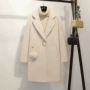[Clears] 妃子 2018 mùa đông đơn giản tính khí áo trong phần dài là mỏng nữ áo len 2097QC áo khoác dạ nữ ngắn