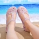 VEBLEN giày lỗ của phụ nữ mùa hè giày đi biển chống trượt đi biển dép bên ngoài