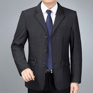 Người đàn ông trung niên áo khoác mỏng áo trung niên người đàn ông giản dị của phù hợp với làn sóng mới áo khoác mùa xuân và mùa thu cha áo jacket nam