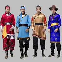 Mông cổ quần áo nam dân tộc thiểu số trang phục Mông Cổ người lớn mới trang phục múa hiện đại nhảy múa vuông quần áo shop quần áo nam