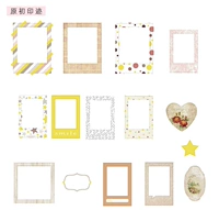 Примитивная наклейка с фоторамкой уплотнения