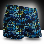 Quần boxer thoải mái Kích thước lớn Quần in Quần & Quần short Polyester Nam giới Earth Yong Đồ bơi cho nam - Nam bơi đầm