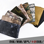 Ngoài trời commando chiến thuật khăn fan quân đội ngụy trang khăn quàng khăn crepe headband nam giới và phụ nữ jungle ngụy trang lưới khăn mùa thu