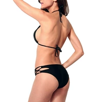 Châu Âu và Hoa Kỳ ebay áo tắm nóng bỏng nhiều dây gợi cảm bikini áo tắm đen bikini áo tắm xuyên biên giới - Bikinis áo tắm đẹp 2020