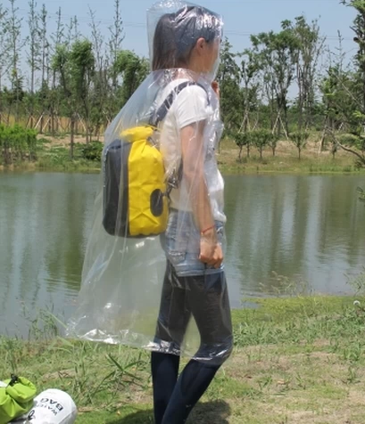 Портативный белый дождевик подходит для мужчин и женщин, прямые продажи с завода, увеличенная толщина