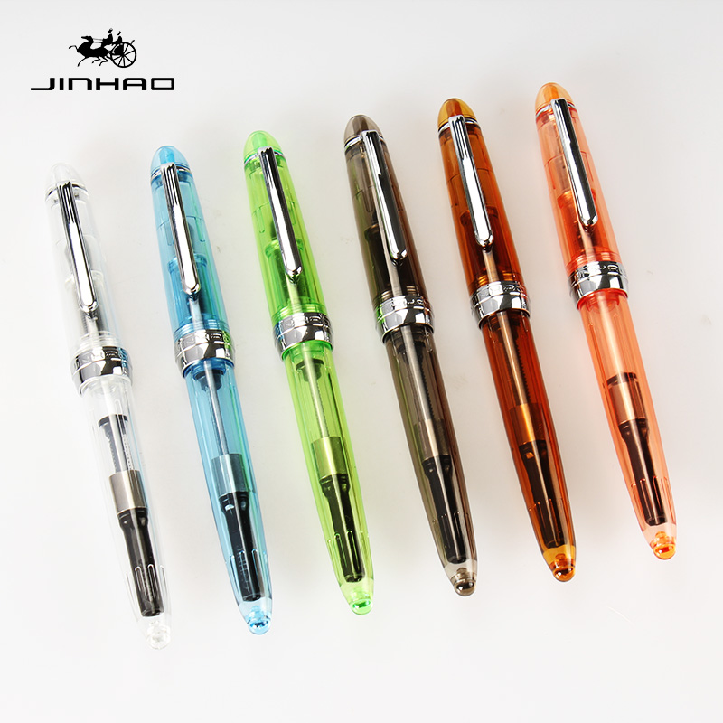 JINHAO #992 Professional Writing Fountain Pen Fine Nib Smooth Calligraphy Pen UK 