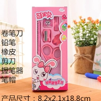 Синий фруктовый кролик с пятью частями розовый 6 сетов