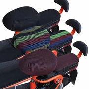 Xe đạp điện đệm che nắng chống nắng cách nhiệt pin xe ghế bao gồm bốn mùa phổ quát 3D tổ ong bọc ghế - Đệm xe máy