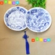 Двойной синий и белый фарфоровый рисунок+китайский узел+бамбуковый ломтик