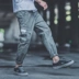Quần yếm Nhật Bản thương hiệu nam triều Hồng phong cách quần vải rộng thẳng Shawn Yue quần âu nam thanh niên quần dài - Quần Harem Quần Harem