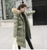 Bông của phụ nữ phần dài Hàn Quốc phiên bản 2018 mới eo dày xuống bông độn áo khoác mùa đông lớn cổ áo lông thú áo khoác nữ bông áo khoác Bông