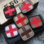 [5 包邮] Cross huy hiệu thêu Velcro chiến thuật y tế băng tay cứu trợ đầu tiên ba lô dán miếng dán đề can ủi quần áo