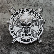 USMC Con Dấu Thủy Quân Lục Chiến Velcro huy hiệu 3D thêu dán vải armband ngụy trang quần áo dán tinh thần chương