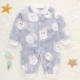 Đồ ngủ bé gái flannel mùa thu và mùa đông bodysuits nữ mùa đông san hô lông cừu dày nam bé quần áo ấm mùa đông - Áo liền quần