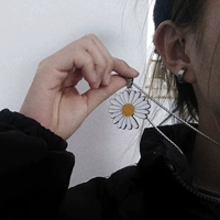 Ожерелье подходит для мужчин и женщин, подвеска на солнечной энергии, украшение в стиле хип-хоп, подсолнух, популярно в интернете
