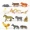 Đồ chơi mô phỏng mô hình động vật Đồ chơi 12 cung hoàng đạo Trung Quốc trẻ em động vật nhận thức - Đồ chơi gia đình