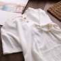 Áo thun cotton ngắn tay cho bé trai và cotton 2019 hè Trung Quốc phong cách nữ trẻ em lỏng lẻo retro áo sơ mi nửa tay - Áo sơ mi áo sơ mi đáng yêu cho bé gái