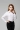 Phụ nữ đi lại thường xuyên dài tay mới sọc màu xám áo sơ mi nữ Hàn Quốc phiên bản của mỏng giảm béo CV áo sơ mi khí của phụ nữ quần áo áo sơ mi nữ dài tay trắng