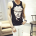 Cotton mùa hè thanh niên vest vai cậu bé thể thao Hàn Quốc phiên bản của tự trồng loại đáy lỏng vest xu hướng không tay T-Shirt Áo vest cotton