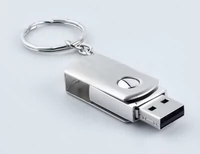 БЕСПЛАТНАЯ ДОСТАВКА 32G U DISK Творческая нержавеющая сталь вращающаяся мини -маленькая жирная микки металл Супер диск USB3.0