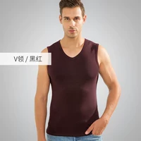 V -neck черный красный