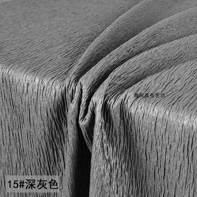 taobao agent Dark gray tripe cloth wrinkled beauty pattern fabric texture frog skin bark wrinkled curtain clothing design fabric