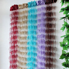 Занавески для дверей 羽毛装饰线帘婚庆会所商场酒店造型门帘玄关帘隔断服装店装饰线帘