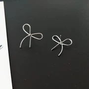 Trang sức Ai Lai Handmade thời trang Nhật Bản và Hàn Quốc khí chất đơn giản nhỏ hoa tai nơ tươi cá tính sáng tạo hoa tai nữ