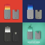 Gói thẻ xếp tầng DAX Gói thẻ thông minh gradient đầy màu sắc Dòng sản phẩm ví cầm tay siêu mỏng dành cho nam và nữ