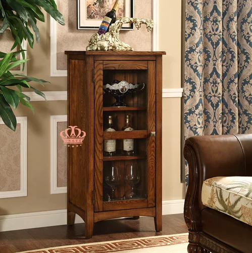 Американский стиль белый восковой деревянный винный шкаф европейский стиль