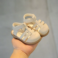 Летние детские сандалии для раннего возраста, нескользящая детская обувь для девочек для принцессы, мягкая подошва, 1 лет