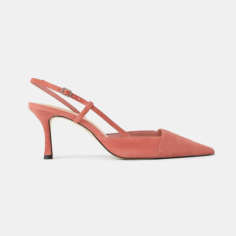 Châu Âu và Hoa Kỳ 2019 xuân hè mới, giày cao gót mũi nhọn nữ đẹp với đôi sandal cổ tích nhỏ màu hồng gợi cảm - Sandal dép sandal nữ