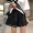 Thời trang phù hợp với nữ mùa hè 2018 mới Hàn Quốc ulzzang chính tả chủ đề bị rò rỉ vai t-shirt + thư thêu quần short triều đồ mặc nhà