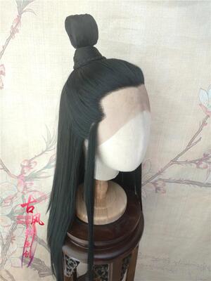 taobao agent Gufeng Xuan Hand Hands Wig Lan Zhan Hand Hook Lan Xichen Gufeng Guifeng Costume Cos Hand -knitted wig