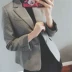 Kẻ sọc phù hợp với áo khoác nữ 2018 mùa thu Hàn Quốc phiên bản mới là mỏng retro chic nhỏ giản dị áo len Áo Hàn Quốc