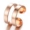 Nhẫn bạc nam 925 Nhật Bản và Hàn Quốc cá tính đơn giản ba vòng tròn mịn có thể điều chỉnh cặp nhẫn chỉ số ngón tay đuôi nhẫn nữ nhẫn đeo ngón trỏ