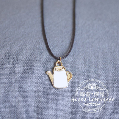 taobao agent HL honey lemon gold plating small teapot pendant long necklace three -point uncle BJD baby use jewelry accessories