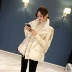 Áo khoác cotton mùa đông 2018 phiên bản Hàn Quốc mới của đại học áo gió trắng dày áo khoác vest nữ áo khoác vest nữ Áo vest