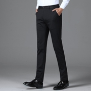 Quần nam mỏng màu đen phù hợp với quần kinh doanh bình thường phù hợp với quần dài của nam giới chân váy quần mùa hè phần mỏng
