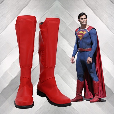taobao agent A365 Female Superman Season 2 Superman Clark Kent COSPLAY Shoes COSPLAY Shoes to Custom