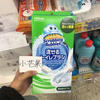 Япония Джонсон Джонсон Туалетная щетка поставляется с чистящим агентом может быть брошена на одноразовые головки кистей, чтобы промыть туалет