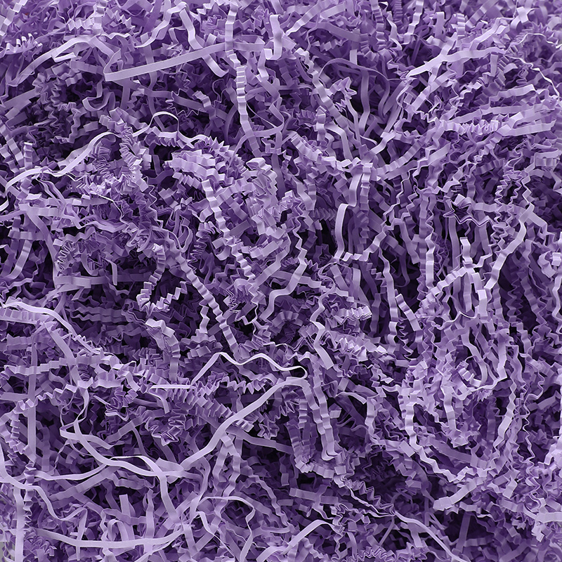 Lavender Pleated Paper FilamentGift box ornament ceremony Item box Lafite Fillings Shredded paper Silk strip Crumbs Wadding originality Bedding grass decorate Material Science