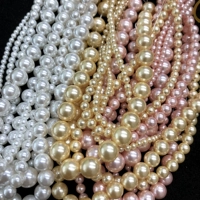 Белый золотой розовый браслет из бисера из жемчуга, свитер, бусины, ожерелье