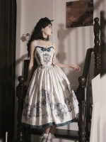 Оригинальное платье, стиль Лолита, с вышивкой, Lolita Jsk