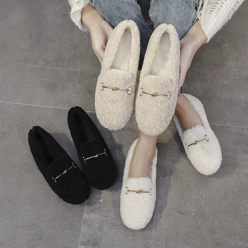 Зимняя универсальная флисовая обувь на платформе, коллекция 2022