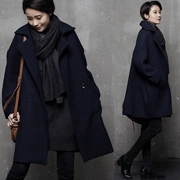 Mùa đông 2019 mới của phụ nữ Hàn Quốc 茧 kiểu áo len dài Áo len Nizi Hàn Quốc - Áo Hàn Quốc