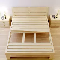 Pine 1 m giường gỗ rắn gỗ 1,35 m giường loại giường đôi 1,8 m 2 m cạnh giường ngủ bằng gỗ giường 1,5 mẫu giường gỗ 2mx2m2 đẹp