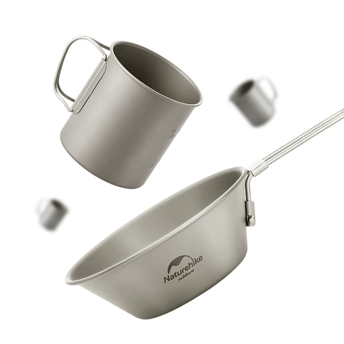 Naturehike Mo -Titanium Cup Titanium Bowl Outdoor Excector Camp
