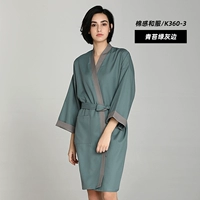 Хлопко -чувствительный халат (Moss Green Ash With